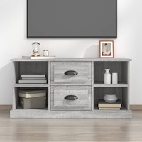vidaXL TV-bänk grå sonoma 99,5x35,5x48 cm konstruerat trä