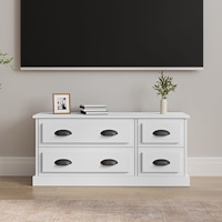vidaXL TV-skåp vit 100x35,5x45 cm konstruerat trä