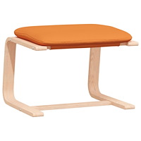 vidaXL Fotpall mörkgul 51x41x40 cm tyg