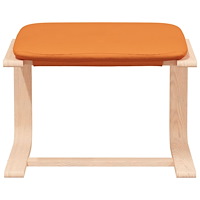 vidaXL Fotpall mörkgul 51x41x40 cm tyg