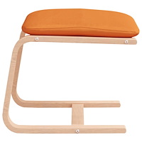 vidaXL Fotpall mörkgul 51x41x40 cm tyg