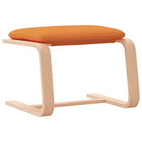 vidaXL Fotpall mörkgul 51x41x40 cm tyg
