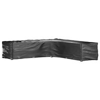 vidaXL Överdrag för utemöbler 20 ölj. 300x300x70cm L-format