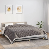 vidaXL Tyngdtäcke grå 220x260 cm 11 kg tyg