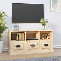 vidaXL Tv-bänk sonoma-ek 100x35x50 cm konstruerat trä