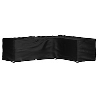 vidaXL Överdrag för utemöbler 16 ölj. 260x210x80cm L-format