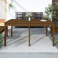 vidaXL Trädgårdsbord honungsbrun 159,5x82,5x76 cm massiv furu