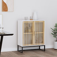 vidaXL Förvaringsskåp vit 60x30x75 cm konstruerat trä
