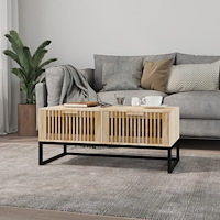 vidaXL Soffbord 80x40x35 cm konstruerat trä och järn