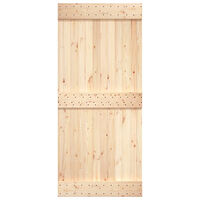vidaXL Dörr NARVIK 100x210 cm massiv furu