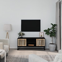 vidaXL Tv-bänk svart 105x30x45 cm konstruerat trä