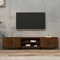 vidaXL Tv-bänk brun ek 180x31,5x40 cm konstruerat trä