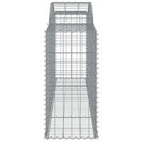 vidaXL Gabioner bågformade 15 st 300x50x100/120 cm galvaniserat järn