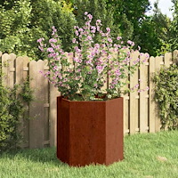 vidaXL Odlingslåda rostfärgad 40x40x45 cm rosttrögt stål