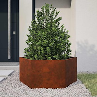 vidaXL Odlingslåda rostfärgad 90x90x45 cm rosttrögt stål