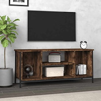 vidaXL Tv-bänk rökfärgad ek 102x35x45 cm konstruerat trä