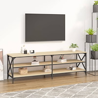 vidaXL Tv-bänk sonoma-ek 160x40x50 cm konstruerat trä