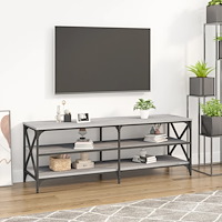 vidaXL Tv-bänk grå sonoma 140x40x50 cm konstruerat trä