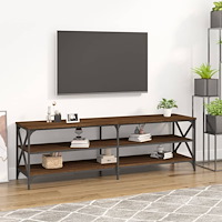 vidaXL Tv-bänk brun ek 160x40x50 cm konstruerat trä