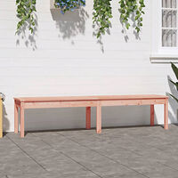 vidaXL Trädgårdsbänk 2-sits 203,5x44x45 cm massivt douglasträ