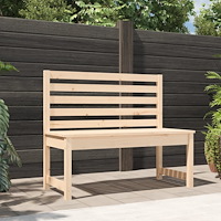 vidaXL Trädgårdsbänk 109 cm massiv furu