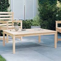vidaXL Trädgårdsbord 121x82,5x45 cm massiv furu