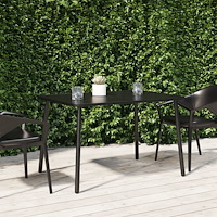 vidaXL Trädgårdsbord antracit 110x80x71 cm stål