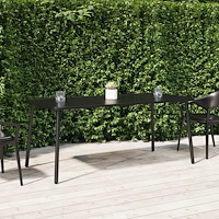 vidaXL Trädgårdsbord antracit 165x80x71 cm stål