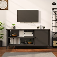 vidaXL Tv-bänk svart 100x40x45 cm konstruerat trä