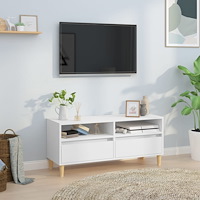 vidaXL Tv-bänk vit 100x34,5x44,5 cm konstruerat trä