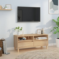 vidaXL Tv-bänk sonoma-ek 100x34,5x44,5 cm konstruerat trä