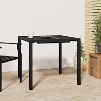vidaXL Trädgårdsbord antracit 80x80x72 cm stål
