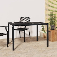 vidaXL Trädgårdsbord antracit 110x80x72 cm stål