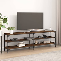 vidaXL Tv-bänk brun ek 160x30x50 cm konstruerat trä