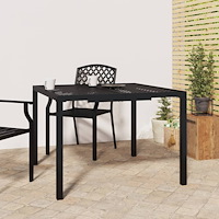 vidaXL Trädgårdsbord antracit 100x100x72 cm stål