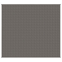 vidaXL Tyngdtäcke grå 200x225 cm 9 kg tyg