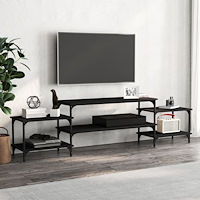 vidaXL TV-skåp svart 197x35x52 cm konstruerat trä