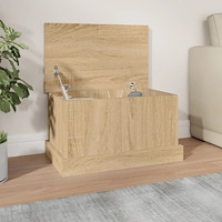 vidaXL Förvaringslåda Sonoma Ek 50x30x28 cm Konstruerat trä