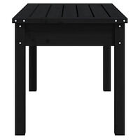 vidaXL Trädgårdsbänk svart 80x44x45 cm massiv furu