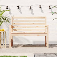 vidaXL Trädgårdsbänk 109x48x91,5 cm massiv furu