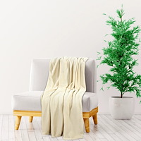 vidaXL Filt gräddvit 150x200 cm polyester