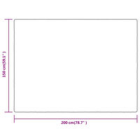 vidaXL Filt gräddvit 150x200 cm polyester