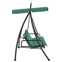 vidaXL Hammock grön 198 cm tyg och stål