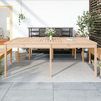 vidaXL Trädgårdsbord 203,5x100x76 cm massiv furu