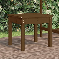 vidaXL Trädgårdsbänk honungsbrun 50x44x45 cm massiv furu
