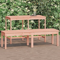 vidaXL Trädgårdsbänk 2-sits 159,5x44x45 cm massivt douglasträ