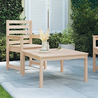 vidaXL Trädgårdsbord 82,5x82,5x45 cm massiv furu