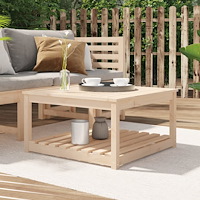 vidaXL Trädgårdsbord 82,5x82,5x45 cm massiv furu
