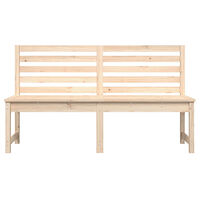 vidaXL Trädgårdsbänk 157,5 cm massiv furu