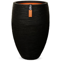 Capi Capi Vas Nature Rib Deluxe 40x60 cm svart KBLR1131